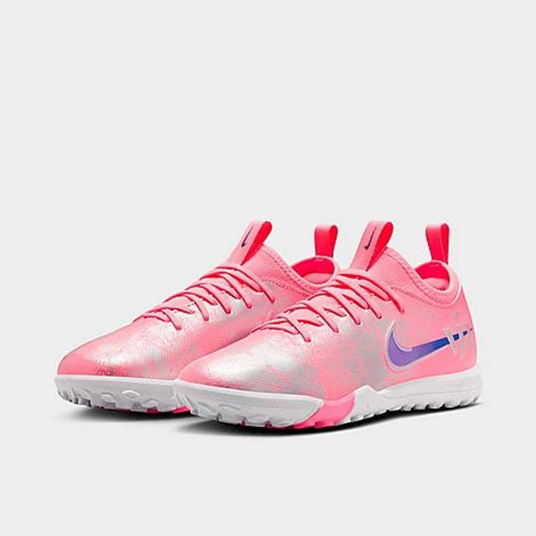 Big Kids Jr. Mercurial Vapor 16 Academy Vini Jr. Turf Low-Top Soccer Cleats in Sunset Pulse/Old Royal Size: 1.0