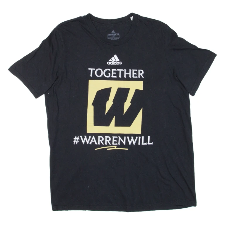ADIDAS Mens T-Shirt Black L