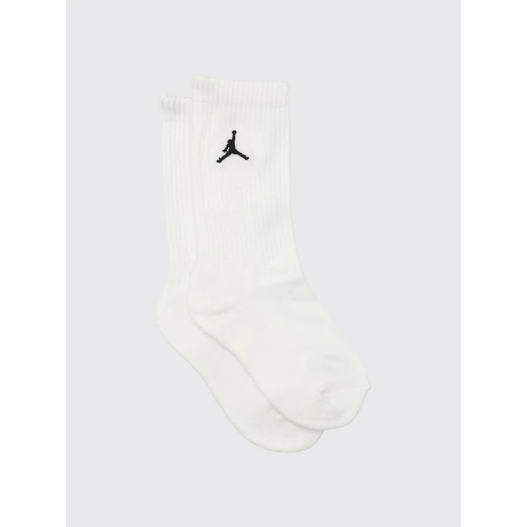 Boy's Calf-Length Polyester Socks with Contrast Logo (BJ0583001)