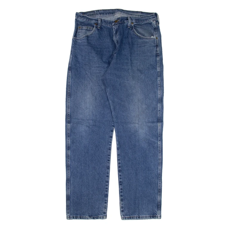 WRANGLER Mens Jeans Blue Regular Straight W35 L32