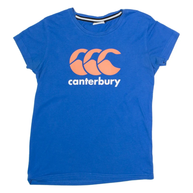 CANTERBURY Womens T-Shirt Blue Crew Neck UK 10