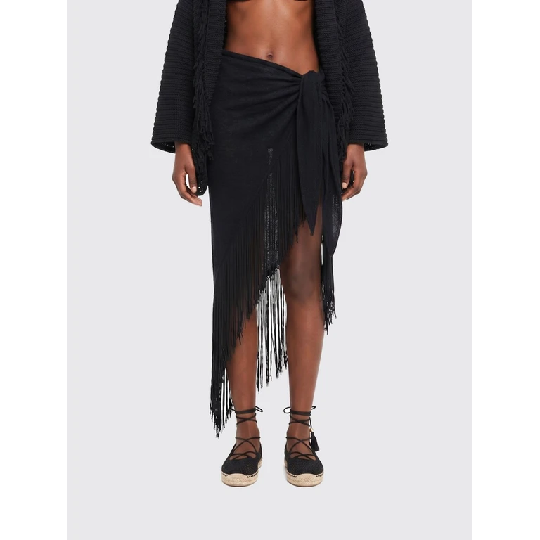 Skirt Woman color Black (LWHL033R26KNI0011010)