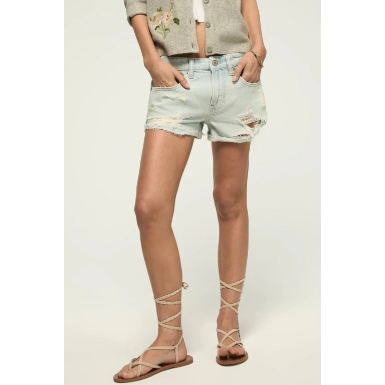 Women's Mid Rise Festival Short - Trickle Down Wash