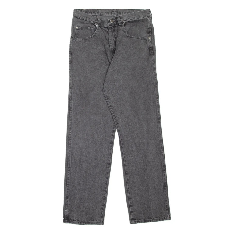 WRANGLER Mens Jeans Grey Regular Straight W33 L32