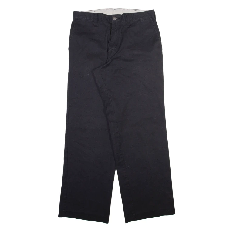 DICKIES Mens Trousers Black Regular Straight W32 L32