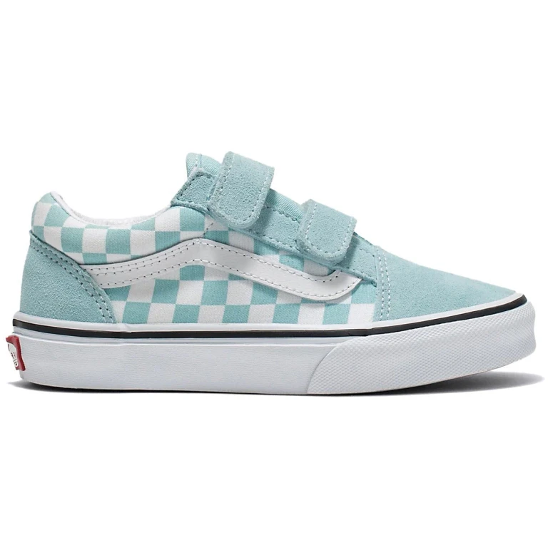 [vn0a38hdh7o] Preschool Vans Old Skool Velcro - Blue/white