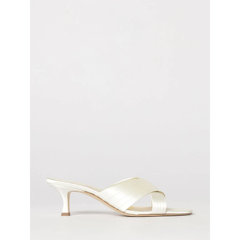 Heeled Sandal Woman color Cream (126313500081309)