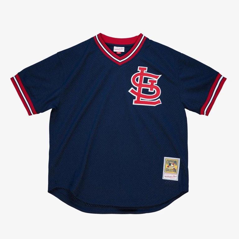 Men's MLB Authentic Bp Jersey - Cardinals 1994 Ozzie Smith