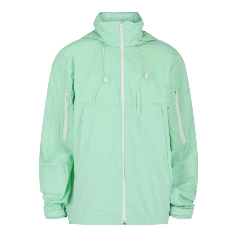 Logo Printed Hooded Windbreaker