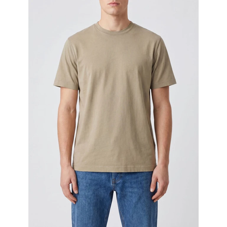 Short-Sleeved Pure Cotton Crew Neck T-Shirt (CN52181328T)