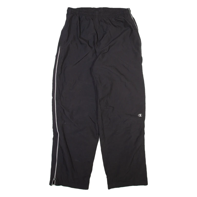 CHAMPION Mens Track Pants Black Straight M W28 L30