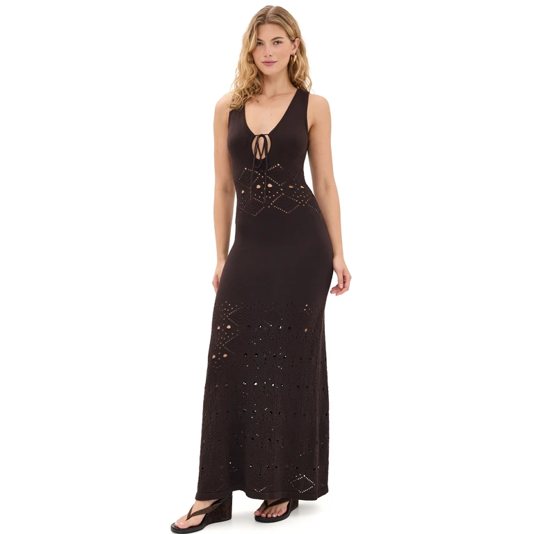 Milah Maxi Dress Chocolate S