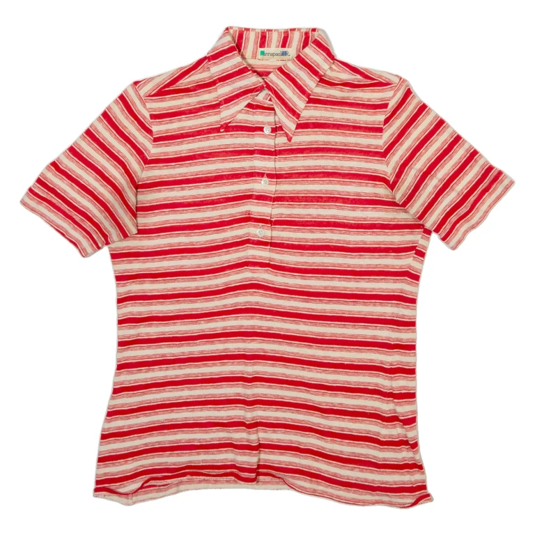 ANNAPAOL Womens Shirt Red Striped S