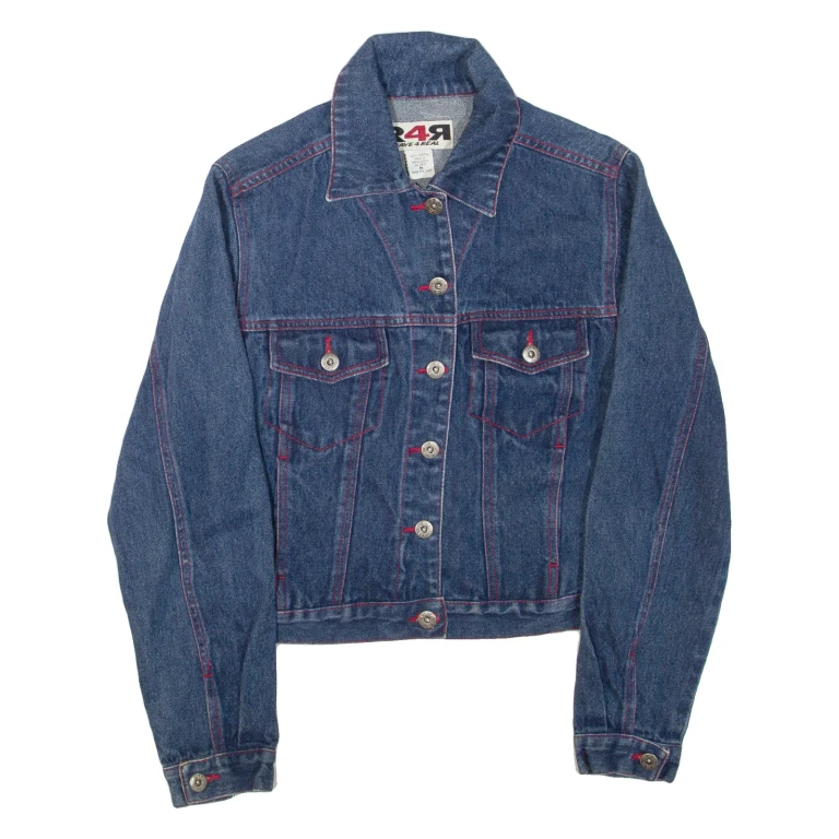 R4R Womens Denim Jacket Blue S