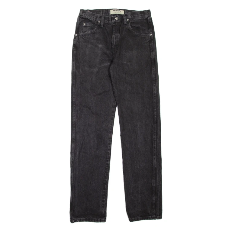 WRANGLER Mens Jeans Black Regular Straight W31 L34