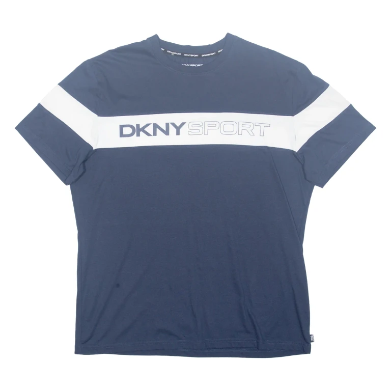 DKNY SPORT Mens T-Shirt Blue L