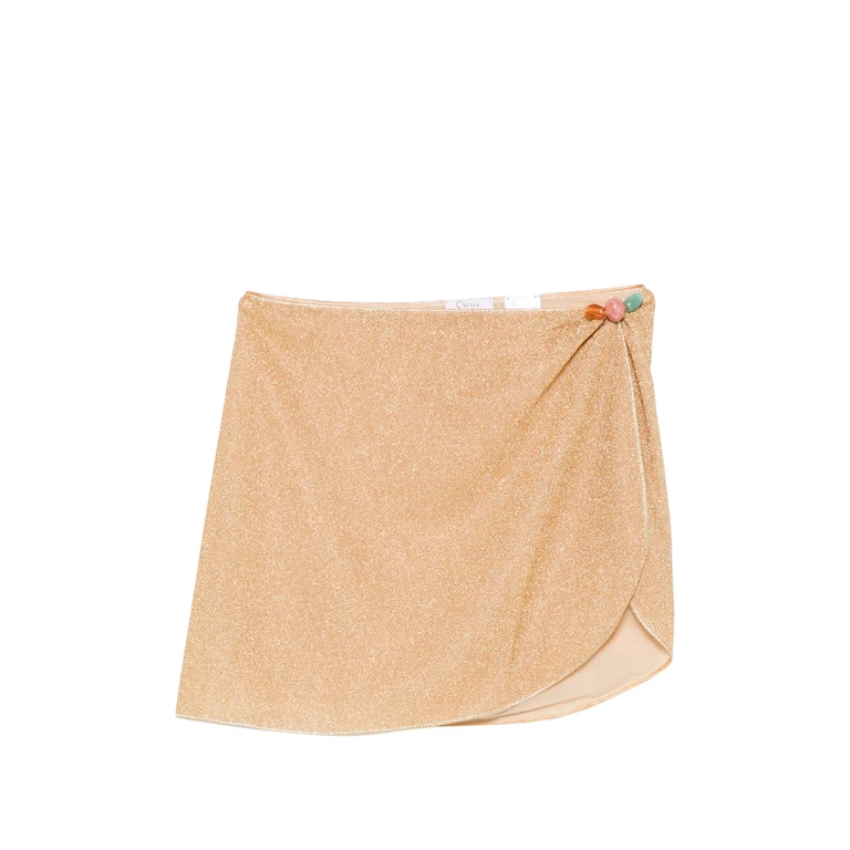 Oséree Bead-embellished Wrap Skirt