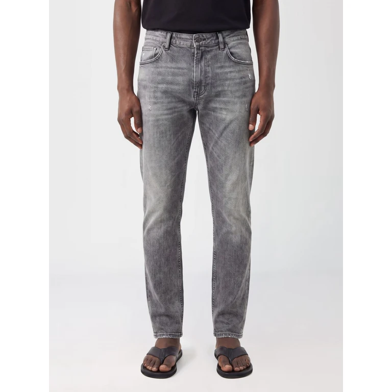 Mid-Rise Straight Fit Cotton Denim Jeans (B00454969)