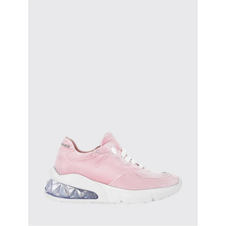 Low-Top Leather and Suede Trainers with Contrasting Rear Logo (PAASWSC1909PTE086N03)