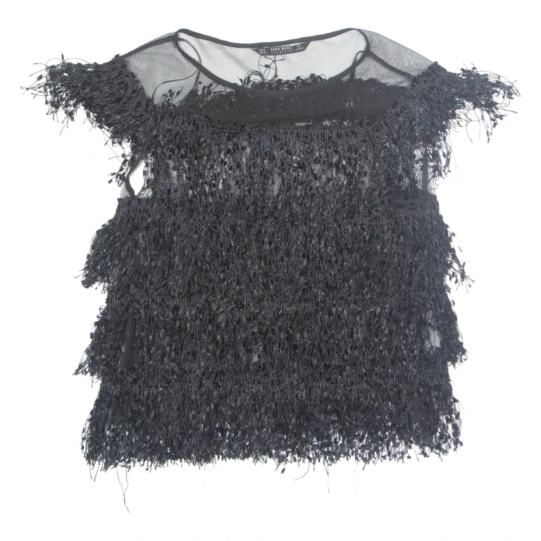 ZARA Womens Top Black S