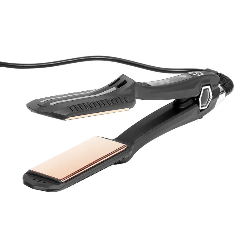 Hair Straightener, 1.5-inch Titanium Flat Iron, Dual Infrared Hair Straightener Flat Iron with LCD Display and 19 Temp Levels - 210Â°F to 450Â°F, Dual Voltage 110V/240V for Salon Home Travel Use