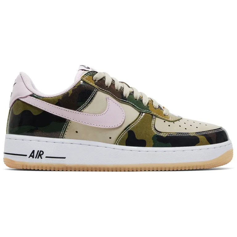 [hq1967-200] Mens Nike Air Force 1 Low Retro 'patent Camo Pink'