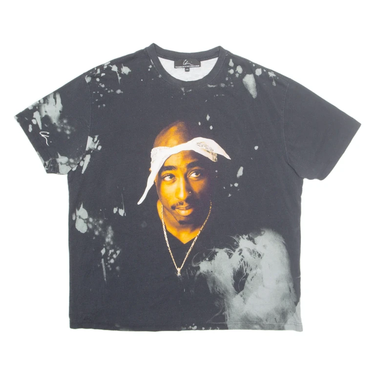 CHI 2Pac Mens T-Shirt Black 2XL