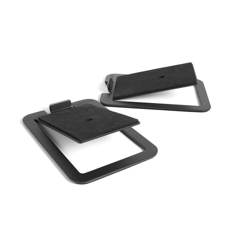 Kanto Angled Desktop Speaker Stands for Midsize Speakers - Black, Set of 2