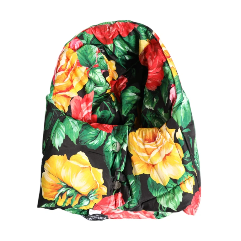 Multicolor Floral Print Whole Head Wrap Hat Polyester - Women