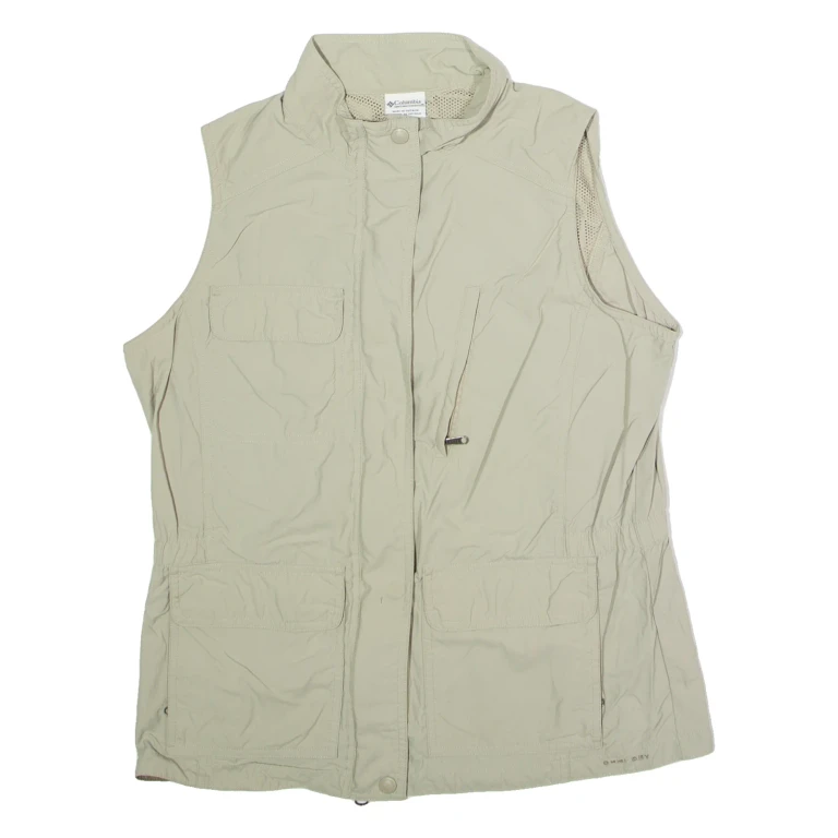 COLUMBIA Utility Womens Gilet Beige Nylon M