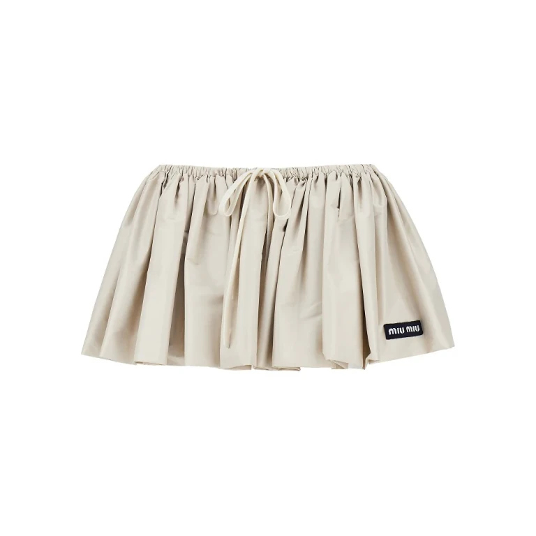 Tec pongé mini skirt Woman 40