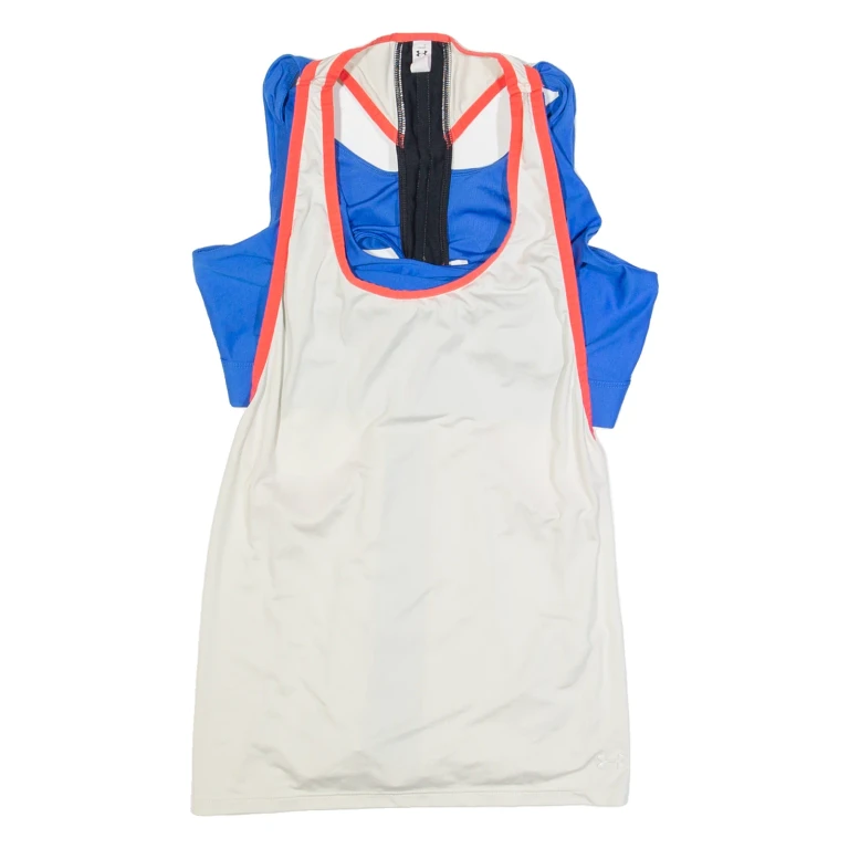 UNDER ARMOUR Womens Sports Vest Beige Sleeveless XL