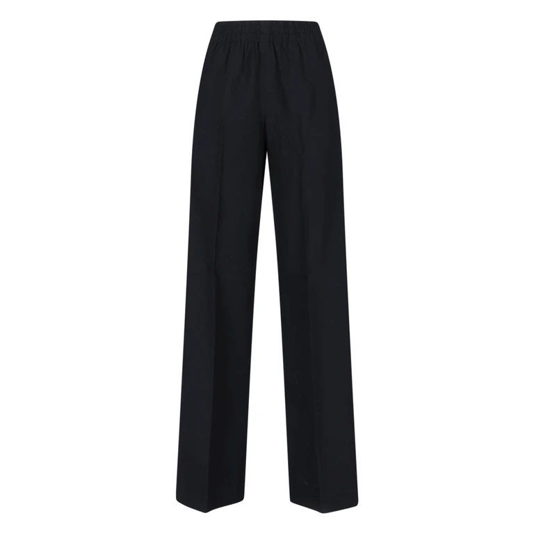 Trousers Black Virgin Wool - Women