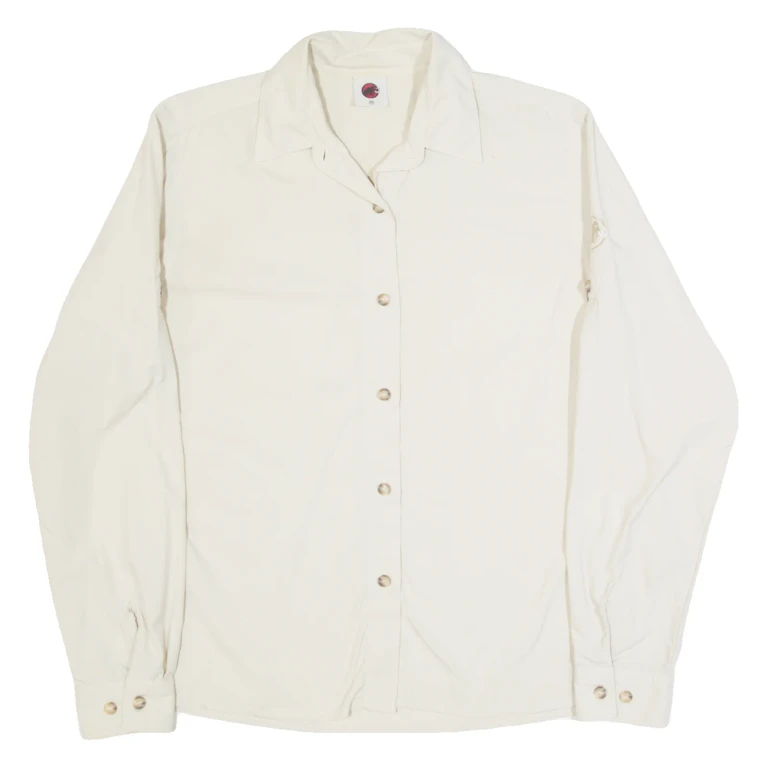 MAMMUT Womens Plain Shirt Cream Long Sleeve M
