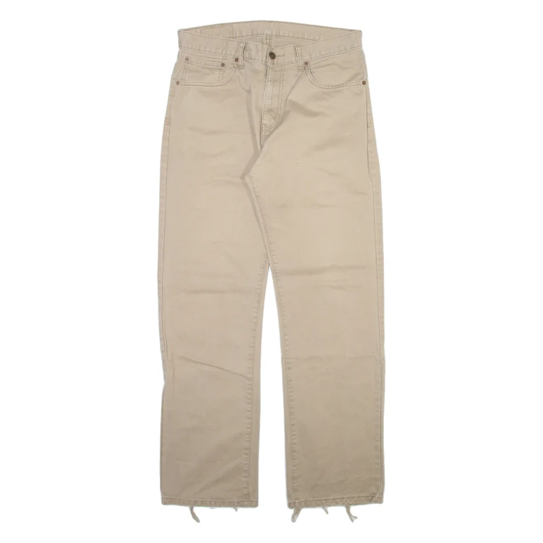 LEVI'S 751 Mens Trousers Beige Regular Straight W33 L32