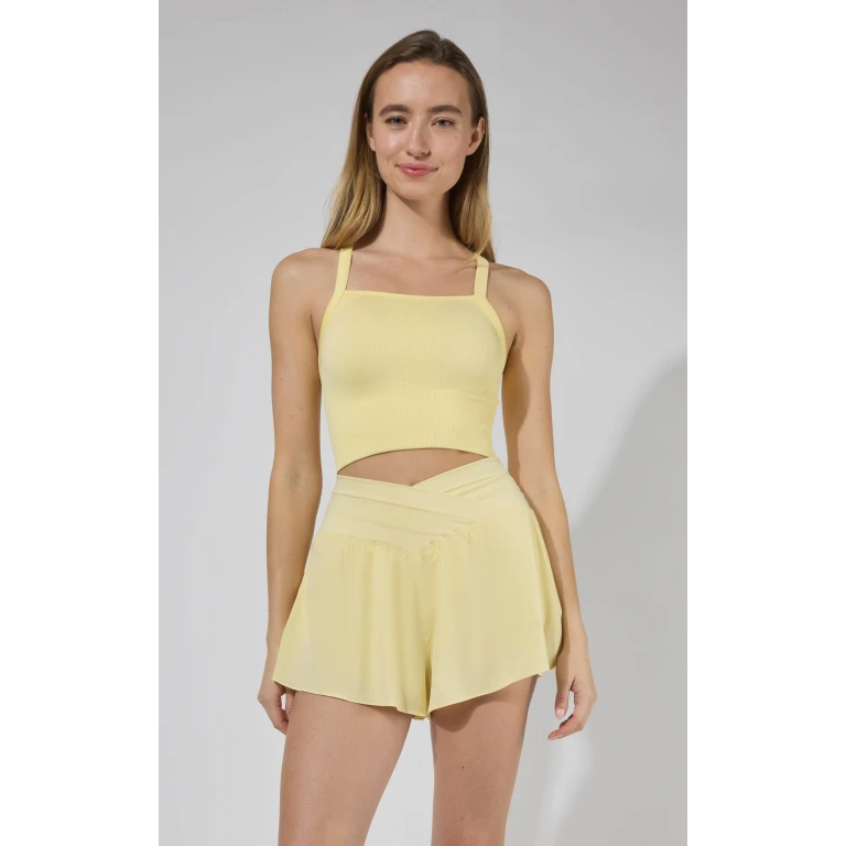 Seamless Bra Tank & Crossover Short Set