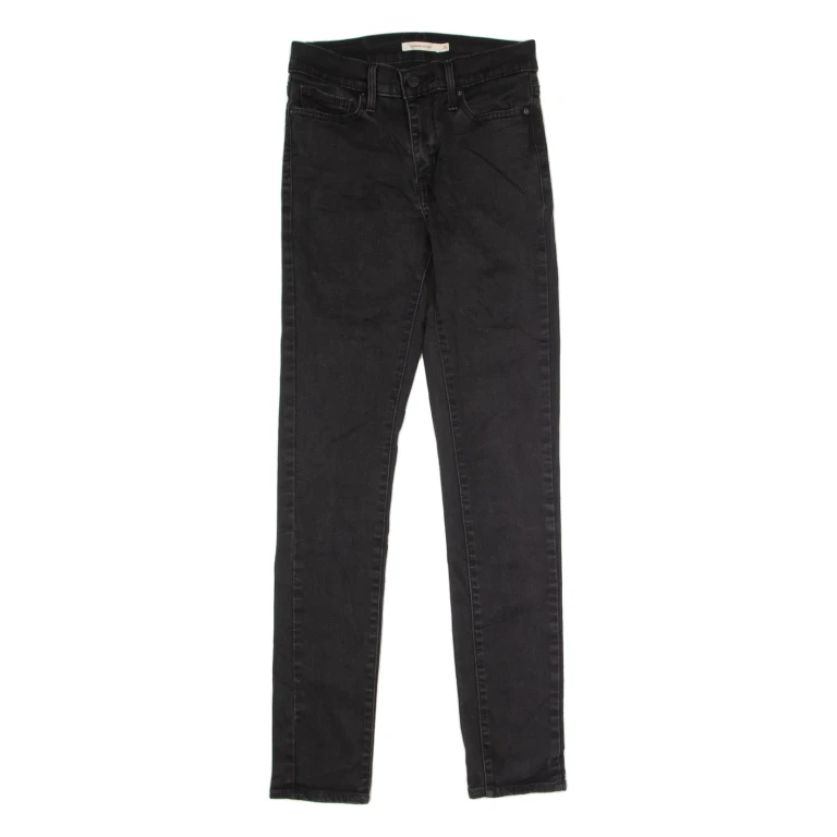 LEVI'S Womens Jeans Black Slim Skinny W26 L32