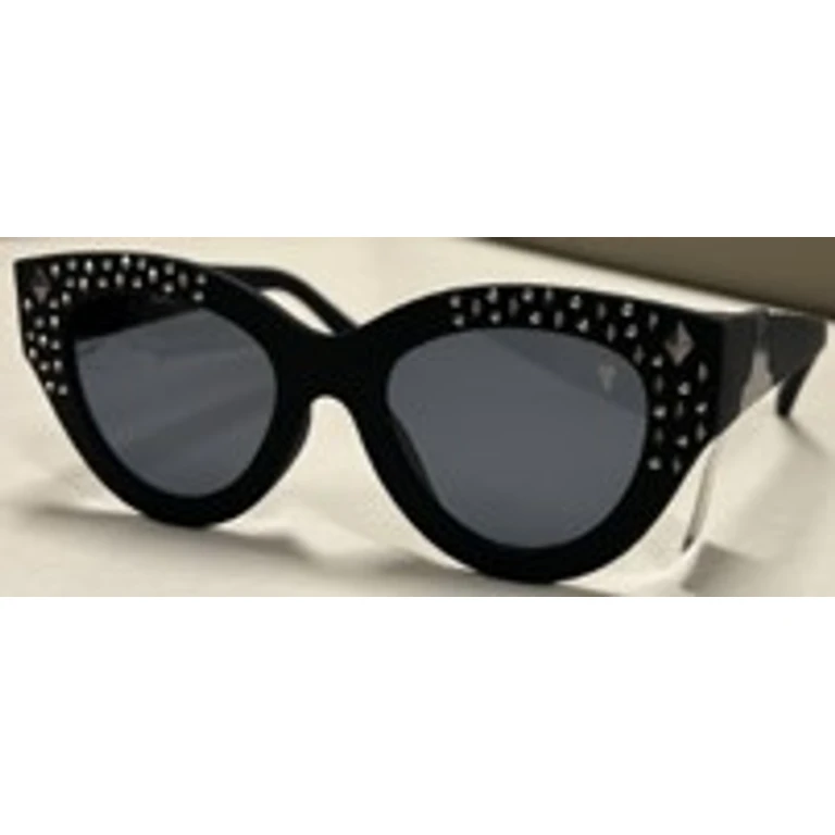 Smoke Cat Eye Ladies Sunglasses 10262159.FRY BLKSMK 58