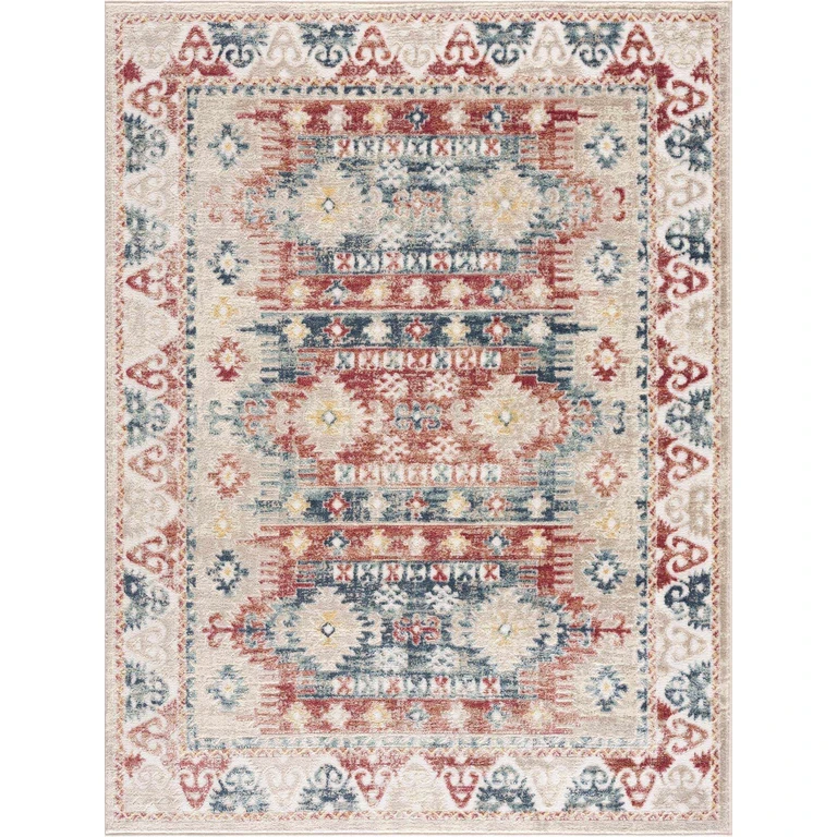 Bindi Blue & Rose Area Rug
