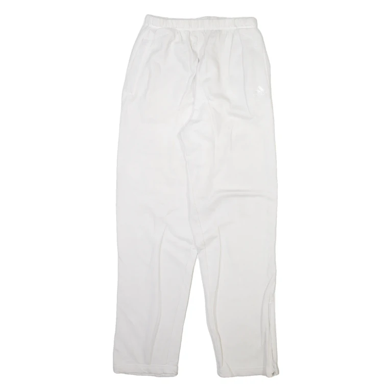 ADIDAS Mens Joggers White Straight M W25 L30