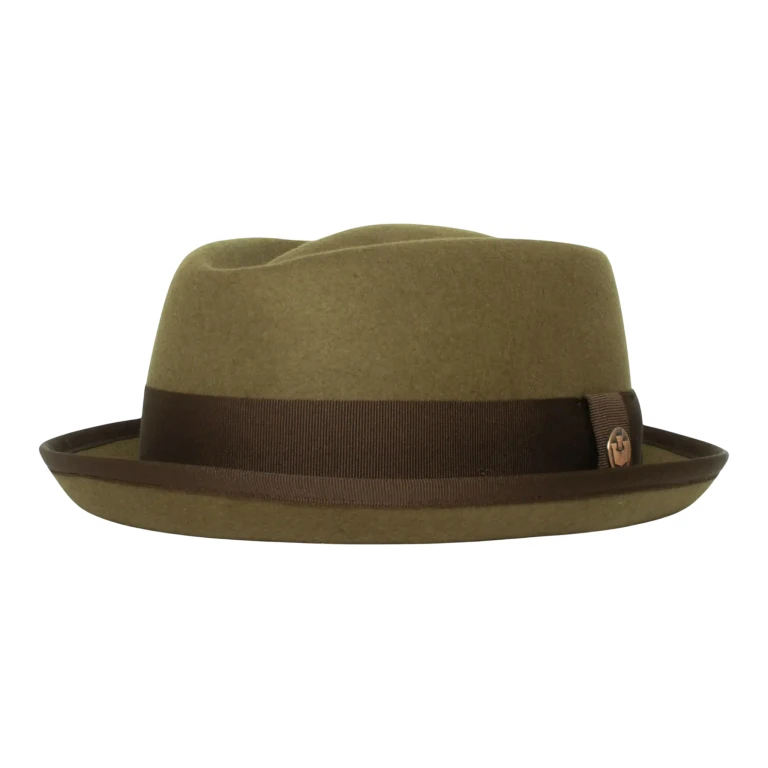 Goorin Bros Ryan Pointo Wool Fedora Hat Olive