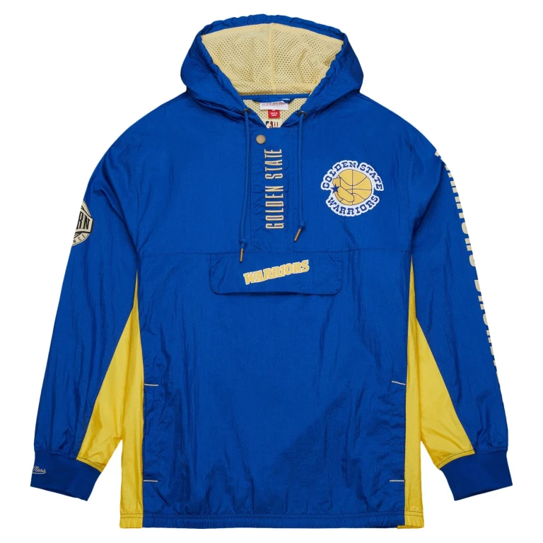 Men's NBA Team Og 2.0 Anorak Windbreaker Vintage Logo Warriors Windbreakers