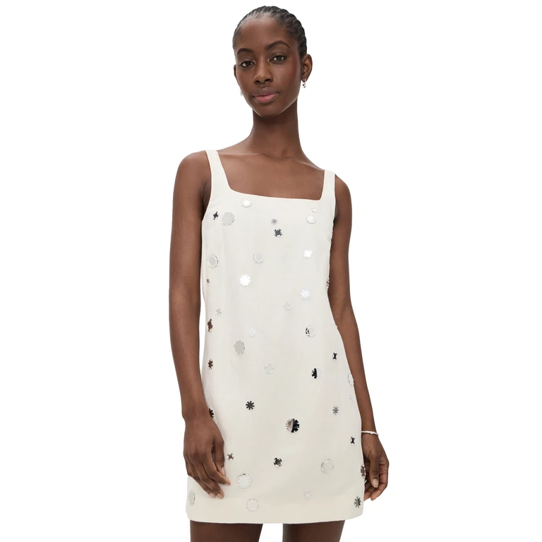 Tanya Taylor Barton Mirror Dress Lime Mist 8