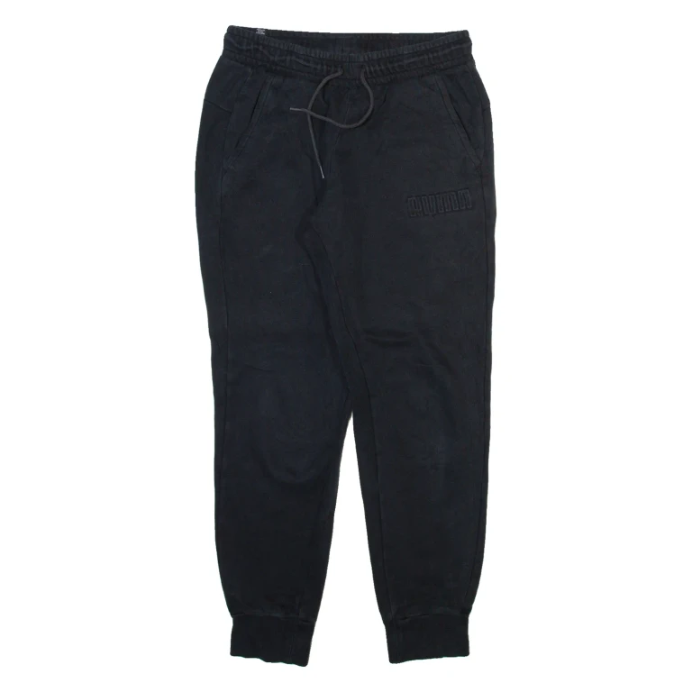 PUMA Mens Joggers Black Tapered S W28 L28