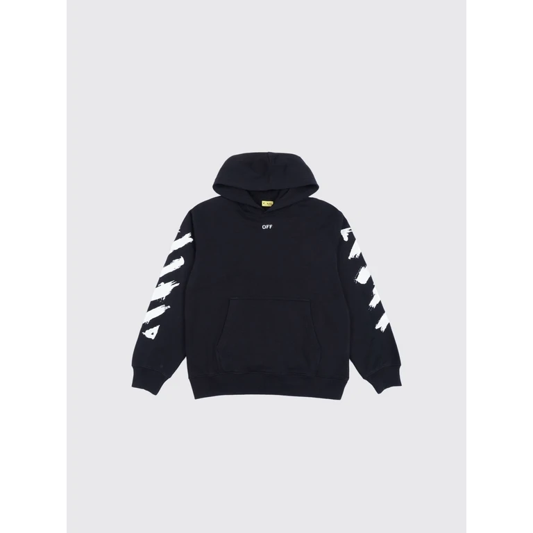 OFF-WHITE KIDS Sweater Kids color Black (OBBB001S26FLE005001)