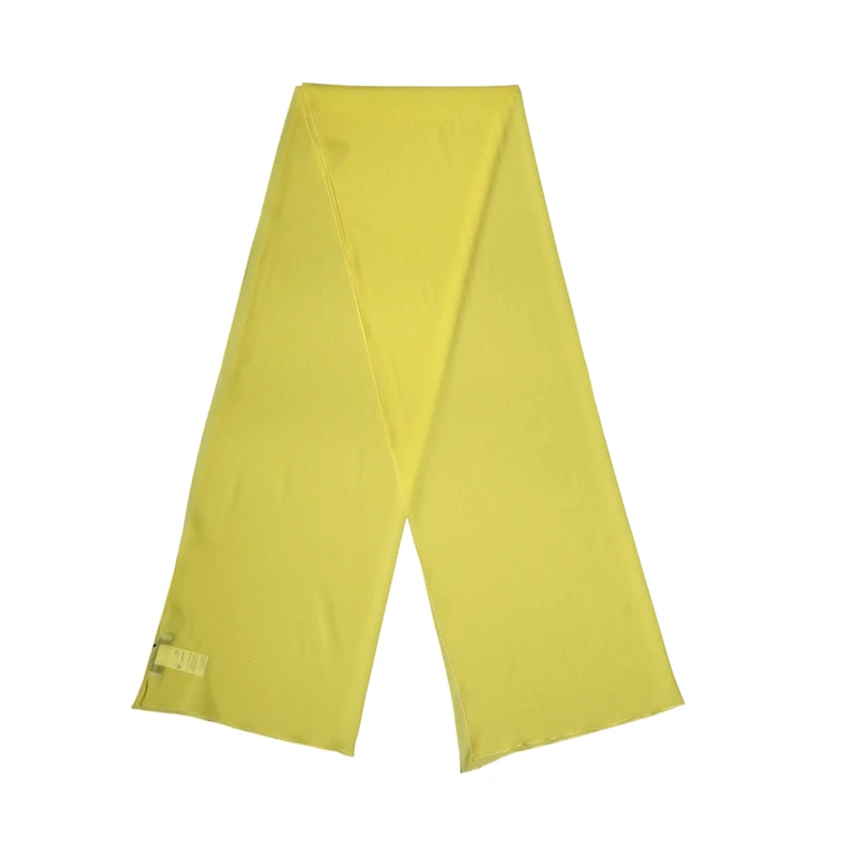 Dolce & Gabbana Yellow Silk Neck Wrap Shawl Stole 200cm X 64cm Scarf Elastane - Women