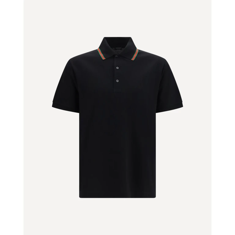 GUCCI Cotton piqué jersey Polo Shirt Male S