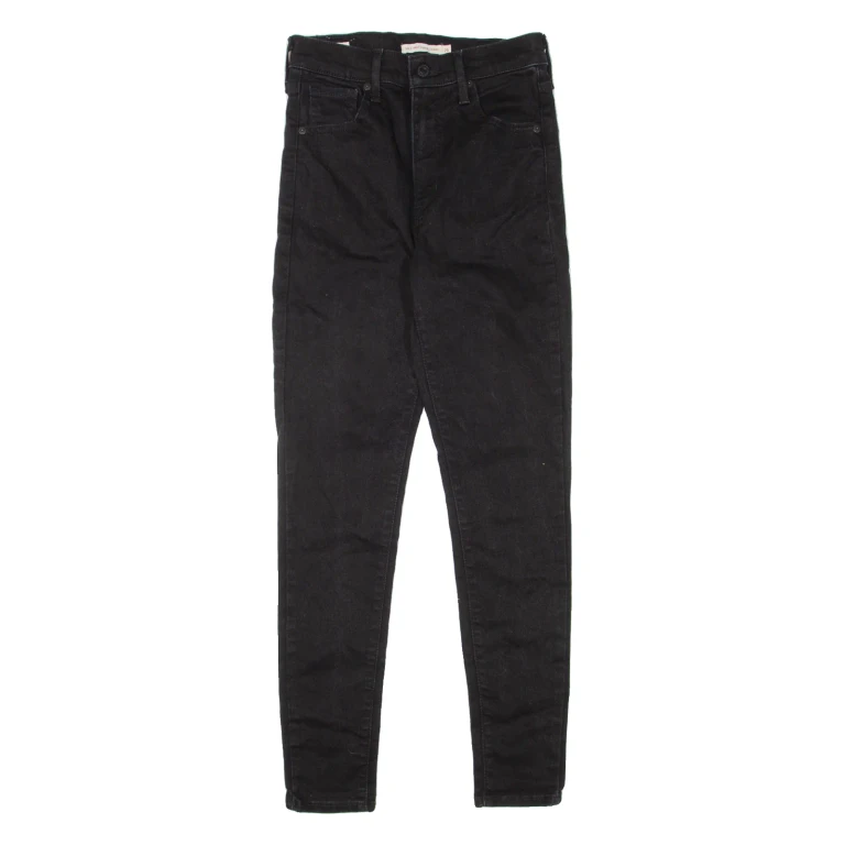 LEVI'S Mile High BIG E Womens Jeans Black Slim Skinny W26 L28