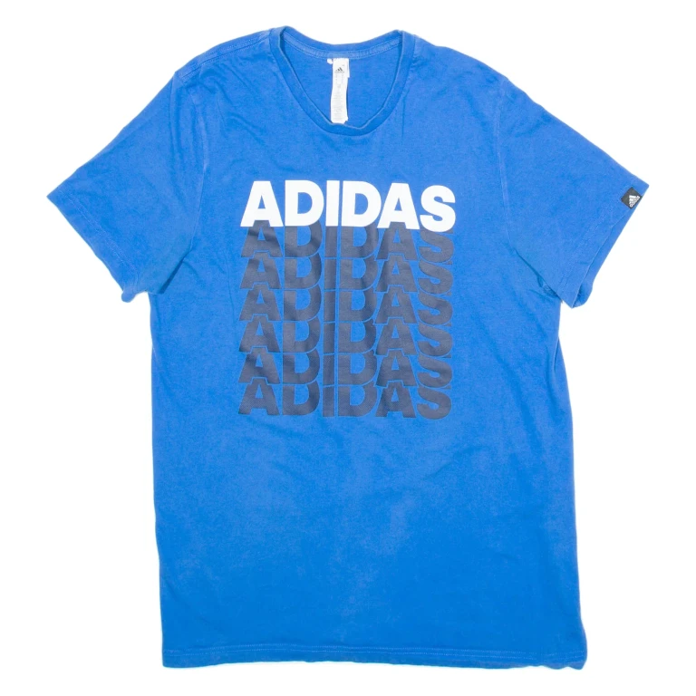 ADIDAS Mens T-Shirt Blue M (II1-211024-5476)