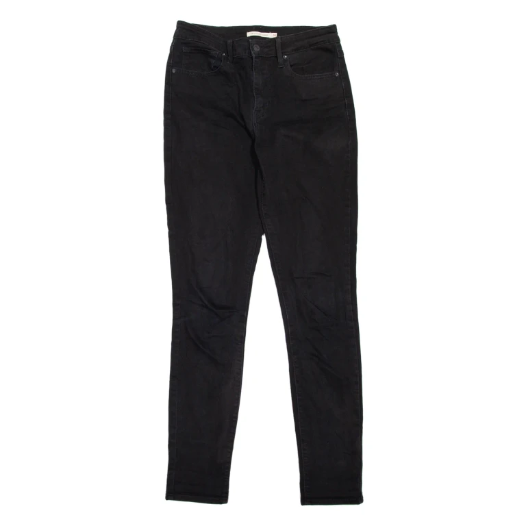 LEVI'S 721 High Rise Womens Jeans Black Slim Skinny W28 L32